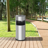 Load image into Gallery viewer, Beamnova Outdoor Trash Can with Lid inside Barrel Heavy Duty Stainless Steel Commercial Trash Can For Yard Garage Office