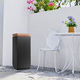 Load image into Gallery viewer, Beamnova Square Outdoor Trash Can With Ashtray for Yard Corridor Porch Balcony Park Open Top