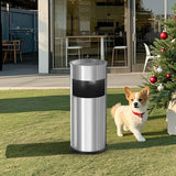 Load image into Gallery viewer, Beamnova Outdoor Trash Can with Lid inside Barrel Heavy Duty Stainless Steel Commercial Trash Can For Yard Garage Office