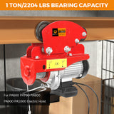 Load image into Gallery viewer, BEAMNOVA Manual Trolley for I-Beam 1 Ton Push Geared Overhead for PA600 PA700 PA800 PA900 PA1000 Electric Hoist with Heavy Duty 6 Wheels, Wide Flange, 2204 LBS Loading Capacity