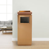 Load image into Gallery viewer, Beamnova Office Trash Can 13 Gallon Gold Stainless Steel Trash Can