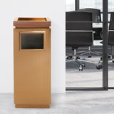 Load image into Gallery viewer, Beamnova Office Trash Can 13 Gallon Gold Stainless Steel Trash Can