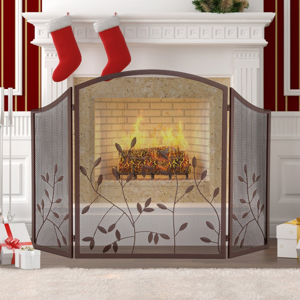  Christmas Magnetic Fireplace Cover 51x39,Decorative