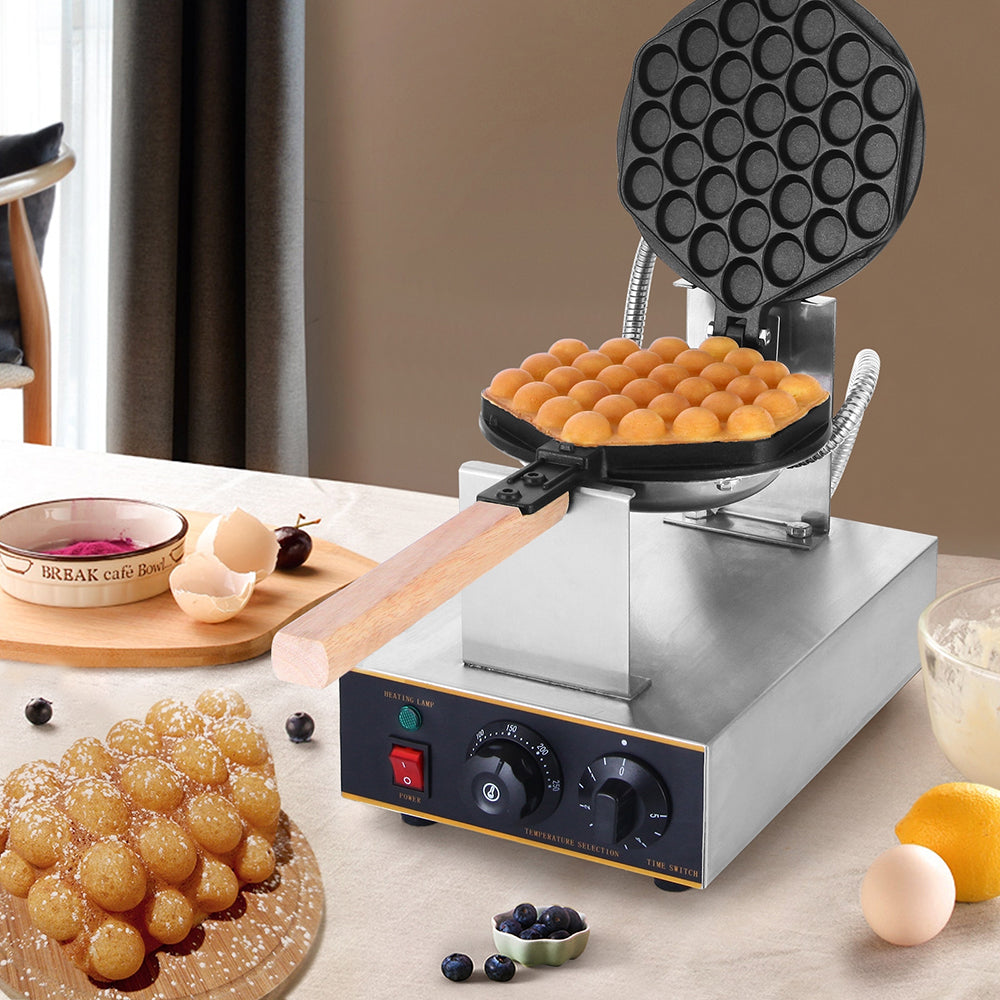 VEVOR Commercial Bubble Waffle Maker Electric Egg Waffle Cone Hong