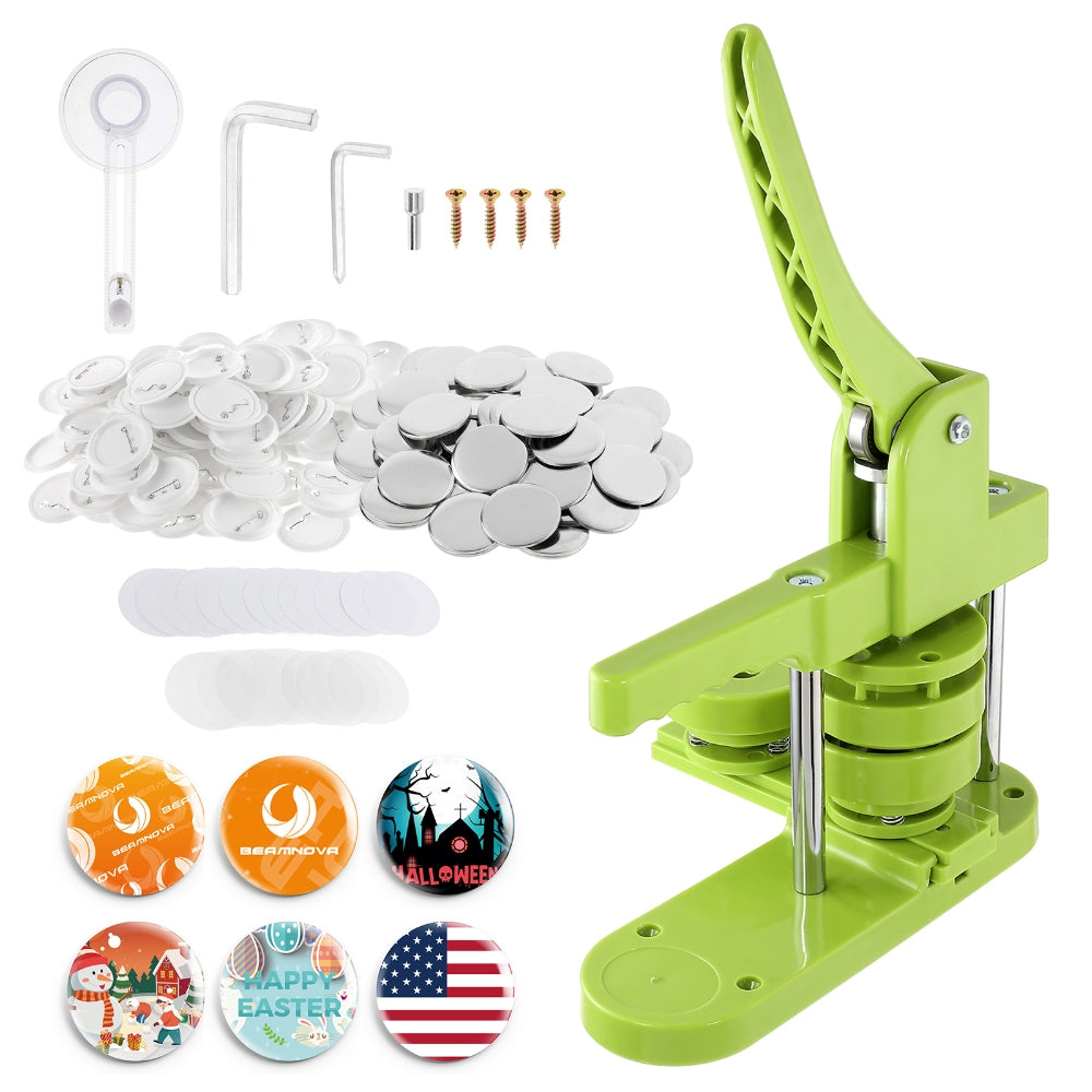 Button Maker Machine Interchangeable Die Mold with 100 Sets of Button